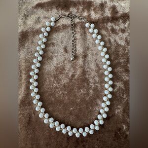 Vintage Braided Pearl on Gold Necklace